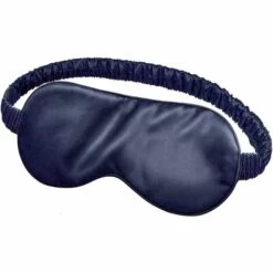 CADEAUX Masque Pour Les Yeux En Soie De Mûrier Imitation Masque Pour Les Yeux Pour La Nuit Sommeil Sommeil Super Doux Hommes Femmes (bleu Foncé)