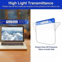 Fei Yu 10 Pack Écran Facial Pour Protection Masque Transparent Avec Lunettes Réutilisable Anti-Buée Transparent -Protection des voies respiratoires Soldes 60688659 2