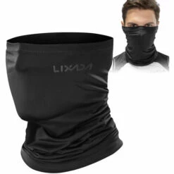 Lixada Cyclisme Demi-couverture Moto Cache-Cou Équitation Cache-Cou Refroidissement Escalade Course À Pied Randonnée Cou Wrap Glace Soie Poussière Protection Contre La Lumière Du Soleil Cyclisme Coiffures - Noir - Type 2 -Protection des voies respiratoires Soldes 60863906 3