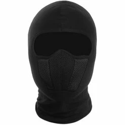 WOSAWE Coupe-Vent Antipoussière Masque Complet Capuche Doublure De Casque Pour Cyclisme Moto Sports De Plein Air - Le Noir -Protection des voies respiratoires Soldes 60864138 2