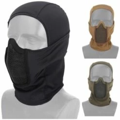 BENOBBY KIDS Cagoule/Masque/Balaclava Tactique Militaire De Protection Complet Pour Airsoft Cyclisme Moto -Protection des voies respiratoires Soldes 61211509 3