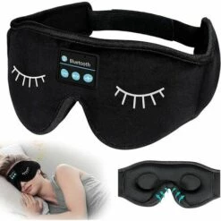 NAXUNNN Masque De Sommeil Bluetooth Casque De Sommeil Sans Fil 3D Couteurs Bluetooth Casque Anti Bruit Pour Dormir Masque De Nuit Hand Make Respirant Ultra-Douce Cache Yeux Ergonomique