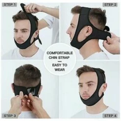 SINCèREETALI Neoprene Anti Snore Stop Ronflement Mentonnière Ceinture -Protection des voies respiratoires Soldes 61336153 3