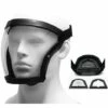ILOVEMILAN Masque Intégral Transparent HD Avec Cartouche Amovible Et Filtre En Coton Pour Adultes (1 Pièce)