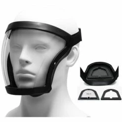ILOVEMILAN Masque Intégral Transparent HD Avec Cartouche Amovible Et Filtre En Coton Pour Adultes (1 Pièce)