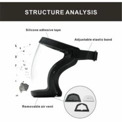 ILOVEMILAN Masque Intégral Transparent HD Avec Cartouche Amovible Et Filtre En Coton Pour Adultes (1 Pièce) -Protection des voies respiratoires Soldes 61355063 3