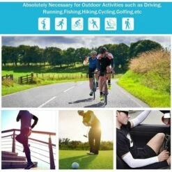 DECKON Manchettes De Bras De Cyclisme 6 Paires Soleil Bras Manches Anti-UV Protection UPF 50+ 6 Couleurs Manchettes Pour Hommes Femmes Pour Tatouage Couvrant Et Activités En Extérieur -Protection des voies respiratoires Soldes 61651837 5