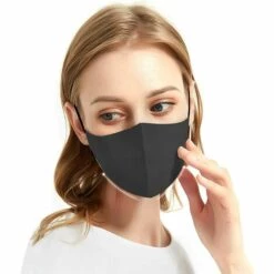 MEZHENG Masque Facial Réutilisable En Tissu Lavable Avec Boucles D'oreilles Réglables, Masque De Protection Respirant Pour Homme Et Femme -Protection des voies respiratoires Soldes 62342732 5