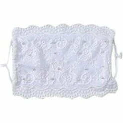 MEZHENG Masque Facial En Dentelle Anti-poussière Réutilisable Avec Perles Réglables Pour Femme Et Fille -Protection des voies respiratoires Soldes 62342733 3