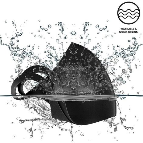 MEZHENG Masque Facial En Tissu Respirant, Avec Boucles D'oreilles, Réutilisable, Doux, Lavable, Durable Pour Un Usage Quotidien Public, Noir, Noir 7 MEZHENG Masque Facial En Tissu Respirant, Avec Boucles D'oreilles, Réutilisable, Doux, Lavable, Durable Pour Un Usage Quotidien Public, Noir, Noir – Image 5