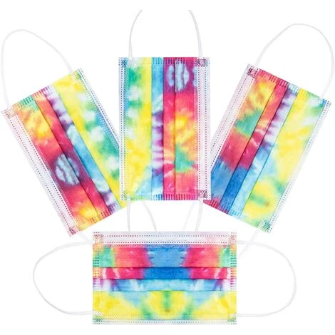 MEZHENG 50 Pièces Masques Enfants Jetable 3 Couches Certifié CE, Non Tissé Anti Poussière Respirant Face Scarf Avec Crochets D'oreille élastiques,Couleur/Noir/Bleu 4 MEZHENG 50 Pièces Masques Enfants Jetable 3 Couches Certifié CE, Non Tissé Anti Poussière Respirant Face Scarf Avec Crochets D'oreille élastiques,Couleur/Noir/Bleu – Image 2