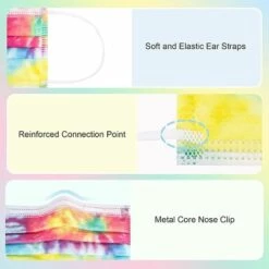 MEZHENG 50 Pièces Masques Enfants Jetable 3 Couches Certifié CE, Non Tissé Anti Poussière Respirant Face Scarf Avec Crochets D'oreille élastiques,Couleur/Noir/Bleu 10 MEZHENG 50 Pièces Masques Enfants Jetable 3 Couches Certifié CE, Non Tissé Anti Poussière Respirant Face Scarf Avec Crochets D'oreille élastiques,Couleur/Noir/Bleu -Protection des voies respiratoires Soldes 62342809 4