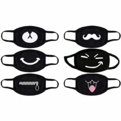 MEZHENG 6PCS, Pour Différentes Humeurs, Ludique, Facile à Respirer, De Haute Qualité, Nécessités Quotidiennes, Cadeaux Intimes Et Idéaux, Noir