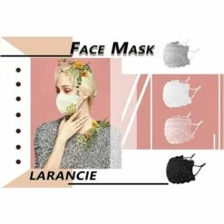 MEZHENG Masque Facial Tendance En Dentelle Et Perles Pour Enterrement De Vie De Jeune Fille -Protection des voies respiratoires Soldes 62342858 5