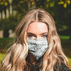 MEZHENG Masque Facial Tendance En Dentelle Et Perles Pour Enterrement De Vie De Jeune Fille -Protection des voies respiratoires Soldes 62342879 3