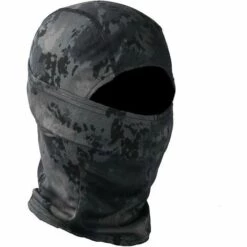 DONTODENT Camouflage Extérieur Cyclisme Chasse Capot Protection Cagoule Tête Couvre-visage Rayé Noir