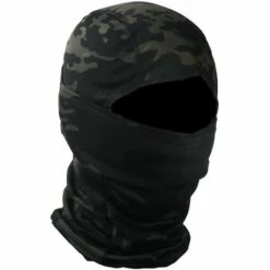DONTODENT Camouflage Extérieur Cyclisme Chasse Capot Protection Cagoule Tête Couvre-visage Rayé Noir -Protection des voies respiratoires Soldes 62854741 3