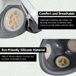 SINCèREETALI Masque Anti-poussière Demi-masque Anti-poussière De Meulage Industriel Protection Des Travaux Extérieurs Du Travail Du Bois -Protection des voies respiratoires Soldes 63514805 4