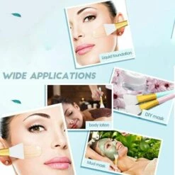 JOORRT 2 Pièces De Brosse De Masque Facial En Silicone, Brosse à Outils De Beauté, Masque Facial En Silicone Application De Bricolage Pinceau De Mélange Facial Applicateur Facial -Protection des voies respiratoires Soldes 63527423 4