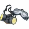 HEGUYEY Masque Respiratoire Filtrant Anti-Chimique Masque à Gaz Anti-Pollution Nocives Vapeur, Masque Cartouche Protection Soupape De Facile à Respirer, Lunettes 2 HEGUYEY Masque Respiratoire Filtrant Anti-Chimique Masque à Gaz Anti-Pollution Nocives Vapeur, Masque Cartouche Protection Soupape De Facile à Respirer, Lunettes -Protection des voies respiratoires Soldes 63690359 1