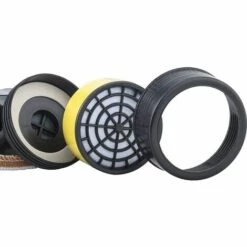 SLI-RES Masque Respiratoire, Protection Respiratoire Réutilisable Filtrant Avec Lunettes, Masque De Protection Anti-Poussiere Anti Gaz Pour Peinture (Noir)，Lilaris -Protection des voies respiratoires Soldes 63824865 4