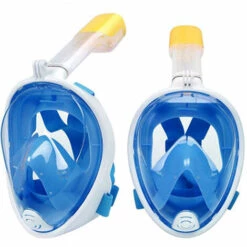 PERLE RARE Masque De Plongée, Masque De Plongée Avec Masque Intégral à Angle De Vision De 180 °, Masque De Plongée Compatible Avec Caméra D'action De Conception Panoramique Avec Technologie Anti-buée Et Anti-fuite, Adapté Aux Adultes Et Aux Enfants