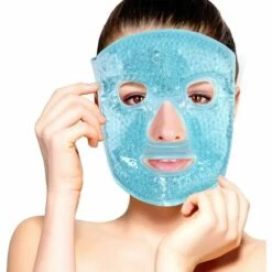 BENOBBY KIDS Masque Visage Froid En Poche De Glace En Gel Pour Thérapie Par Le Chaud Et Le Froid De | Masque Pour Les Migraines Stress | Réduit Le Gonflement Des Yeux, Les Cernes | Dos En Tissu