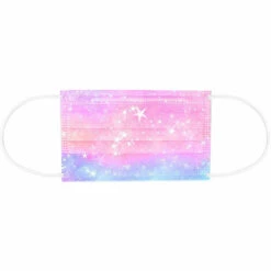 PERLE RARE Masque Couleur Jetable Adulte, 50 Pièces Type Certifié CE Masques Émoticônes/Étoilé Imprimé Filtrant, 3 Couches De Protection Respirant Et Confortable -Protection des voies respiratoires Soldes 63958692 3