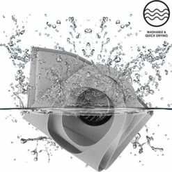 PERLE RARE Masque Facial En Tissu Réutilisable, Avec Valve D'air Et Boucles D'oreille, Respirant, Doux, Lavable, Durable Pour Un Usage Public Quotidien -Protection des voies respiratoires Soldes 63958956 5