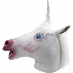 Outillage Costume D'Halloween Fête Masque De Latex Tête Animale Licorne LangRay