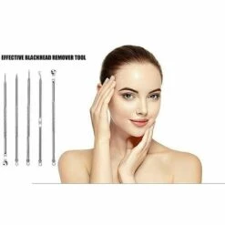 Outillage Ensemble D'outils De Suppression Noire, Ensemble De 4 Pièces, Avec Boîte De Rangement Pour Soins Faciaux Pour Le Nez En Argent LangRay -Protection des voies respiratoires Soldes 64036301 5