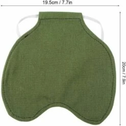 Outillage Fixateur De Protection En Plumes Pour Animaux De Compagnie Protecteur D'aile Arrière En Tissu De Haute Qualité Tablier De Selle De Poulet Pour Poule Double Veste (Vert) LangRay -Protection des voies respiratoires Soldes 64036740 3