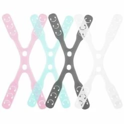 Outillage Extenseur De Sangle De Masque En Silicone Avec Boutons, 4 Pièces D'extension De Masque Anti-Dérapant Réglable, Sangle D'oreille Crochet Economiseur Protecteur LangRay
