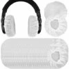 Outillage 100 Paires De Housses De Casque Jetables En Tissu Non Tissé De Taille Moyenne Protecteur De Coussinets D'oreille écouteur Sanitaire Extensible, Convient Aux Casques 3,14 à 4,33 Pouces (Blanc)，T-Audace LangRay -Protection des voies respiratoires Soldes 64037787 1