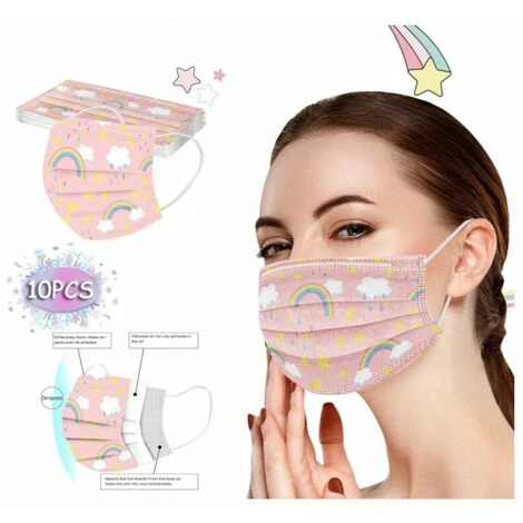 Outillage Echarpe De Traitement De Visage De De 3 LED 10PC Avec Foulard à Masque Jetable Respirant Pour La Pluie Multifonctionnelle (C) LangRay 4 Outillage Echarpe De Traitement De Visage De De 3 LED 10PC Avec Foulard à Masque Jetable Respirant Pour La Pluie Multifonctionnelle (C) LangRay – Image 2