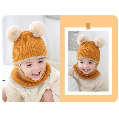 Outillage Bonnet Pour Enfants Automne Et Hiver Double Boule De Laine Bonnet De Laine Une Pièce En Peluche épaissie Pour Garder Au Chaud 2 Ans Bonnet Tricoté Pour Bébé Mâle Et Femelle, Boule De Laine Jaune LangRay 6 Outillage Bonnet Pour Enfants Automne Et Hiver Double Boule De Laine Bonnet De Laine Une Pièce En Peluche épaissie Pour Garder Au Chaud 2 Ans Bonnet Tricoté Pour Bébé Mâle Et Femelle, Boule De Laine Jaune LangRay – Image 4