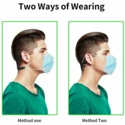 Outillage Extenseur De Sangle De Masque En Silicone Avec Boutons, 5 Pièces D'extension De Masque Anti-Dérapant Réglable, Anti-Serrage Souple Sangle D'oreille Crochet Economiseur Protecteur - Noir LangRay -Protection des voies respiratoires Soldes 64039604 4