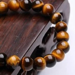 ILOVEMILAN 6/8MM Bracelet Pierre Naturelle, Pierres Bracelet Précieuses Femme Bracelet Pierre Veritable Elastique Réglable Bracelet,8mm Oeil De Tigre Pierre -Protection des voies respiratoires Soldes 64044876 3