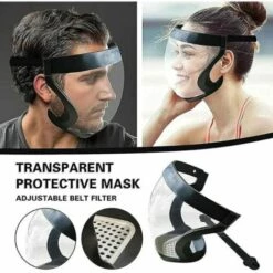 Kueatily Masque Facial Transparent Anti-buée Unisexe Pour Cyclisme. étanchéité Durable Et Sûre. Protection Du Visage. Anti-sable (verres Marrons) 10 Kueatily Masque Facial Transparent Anti-buée Unisexe Pour Cyclisme. étanchéité Durable Et Sûre. Protection Du Visage. Anti-sable (verres Marrons) -Protection des voies respiratoires Soldes 64070572 4