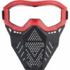 SLI-RES Soft Bullet Mask Enfants Jeu De Tir Équipement De Protection Jouet Soft Bullet Gun Battle Mask (Rouge)，Lilaris