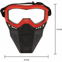 SLI-RES Soft Bullet Mask Enfants Jeu De Tir Équipement De Protection Jouet Soft Bullet Gun Battle Mask (Rouge)，Lilaris -Protection des voies respiratoires Soldes 64086355 3