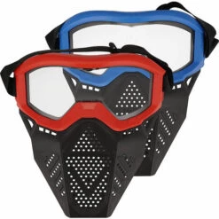 SLI-RES Soft Bullet Mask Enfants Jeu De Tir Équipement De Protection Jouet Soft Bullet Gun Battle Mask (Rouge)，Lilaris -Protection des voies respiratoires Soldes 64086355 4