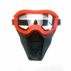 SLI-RES Soft Bullet Mask Enfants Jeu De Tir Équipement De Protection Jouet Soft Bullet Gun Battle Mask (Rouge)，Lilaris -Protection des voies respiratoires Soldes 64086355 5