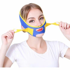 SLI-RES Anti Ronflement Efficace - Sans Apnée Sommeil Masques, Jugulaire Anti Ronflement, Stop Ronflement Solution Mentonnière, Arrêter De Ronfler Pour Hommes Femmes, Dispositifs Anti Ronflement (Bleu Jaune),Lilaris 9 SLI-RES Anti Ronflement Efficace - Sans Apnée Sommeil Masques, Jugulaire Anti Ronflement, Stop Ronflement Solution Mentonnière, Arrêter De Ronfler Pour Hommes Femmes, Dispositifs Anti Ronflement (Bleu Jaune),Lilaris -Protection des voies respiratoires Soldes 64086381 3