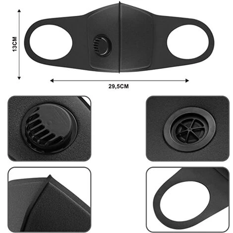 ARC-EN-CIéL Masque Facial Réutilisable En Tissu, Avec Valve D'air Et Boucles D'oreille, Respirant, Doux, Lavable, Durable Pour Une Utilisation Quotidienne En Public 2 Pièce Arcenciél 6 ARC-EN-CIéL Masque Facial Réutilisable En Tissu, Avec Valve D'air Et Boucles D'oreille, Respirant, Doux, Lavable, Durable Pour Une Utilisation Quotidienne En Public 2 Pièce Arcenciél – Image 4