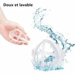 ARC-EN-CIéL 3D Cadre De Support Intérieur Masque En Silicone Avec Cadre Intérieur Masque Supports De Protection Pour Rouge à LèVres Gardez Le Tissu Hors De La Bouche Pour Créer Plus L'espace De Respiratoire [Classe énergétique A+++]——6 Pièces Arcenciél -Protection des voies respiratoires Soldes 64128684 4