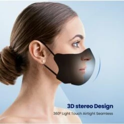 CARILLONSàVENT Masque, 10 Pcs Masque De Protection, Masque KN95 Avec 4 Couches, Masques Jetables Adulte Homme Femme Carivent（noir） -Protection des voies respiratoires Soldes 64142850 4