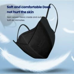 CARILLONSàVENT Masque, 10 Pcs Masque De Protection, Masque KN95 Avec 4 Couches, Masques Jetables Adulte Homme Femme Carivent（noir） -Protection des voies respiratoires Soldes 64142850 5