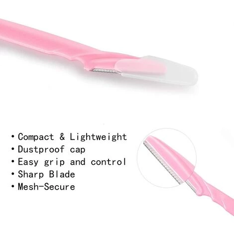 HAZEL Rasoirs à Sourcils épilateur Pour Le Visage Rasoir Tondeuse Shaper, Outil De Dermaplaning Exfoliant Pour Femmes Et Hommes 6 Pièces 5 HAZEL Rasoirs à Sourcils épilateur Pour Le Visage Rasoir Tondeuse Shaper, Outil De Dermaplaning Exfoliant Pour Femmes Et Hommes 6 Pièces – Image 3