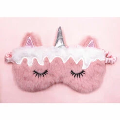 CADEAUX Masque De Sommeil Dames Licorne Masque En Peluche Dessin Animé Ombrelle Parasol Ombre à Paupières Enfants Adultes En Peluche(A -Protection des voies respiratoires Soldes 64218885 3